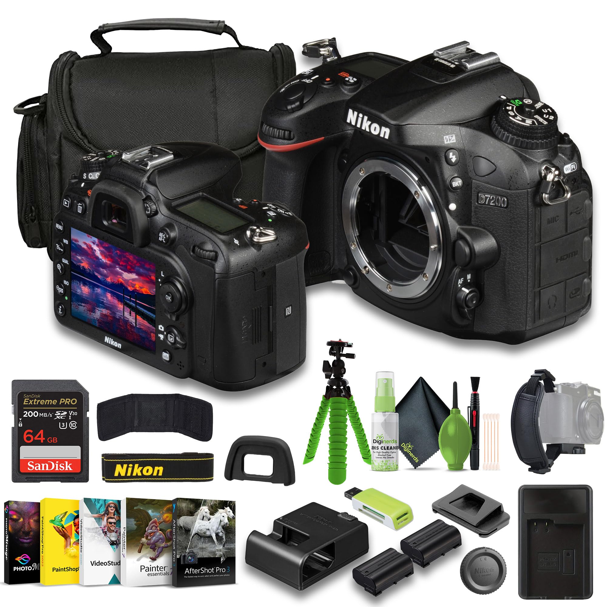 Nikon - ＮＩＫＯＮ　Ｄ７２００ Nikon Professional D7200 DSLR Camera, 24.2 MP DX-Format, 18